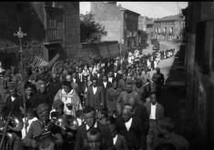 BÁGUENA, 1938. TROPAS ITALIANAS EN LA PROCESIÓN. CENTRO DE ESTUDIOS DEL JILOCA